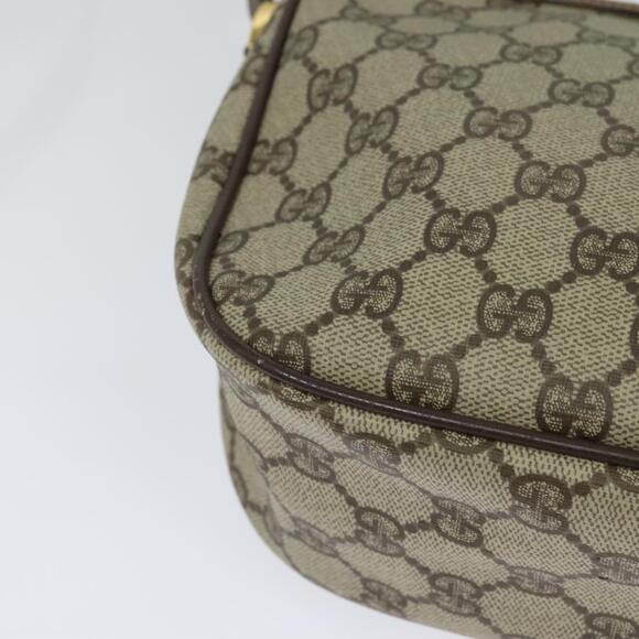 GUCCI GG Supreme Web Sherry Line Bag Pvc Beige Gold 89 02 032 - Picture 12 of 16